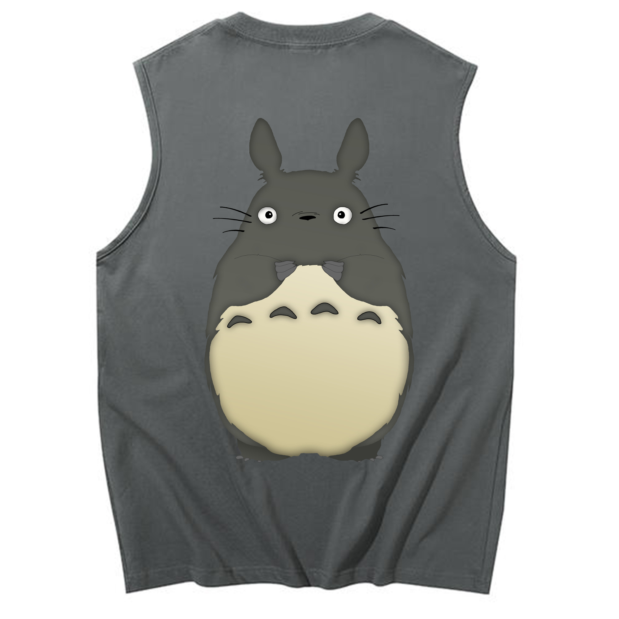 （画像用） となりのトトロ 草壁メイ 草壁サツキ My Neighbor Totoro Satsuki Kusakabe Mei Kusakabe コットン100％タンクトップ（背面プリント）